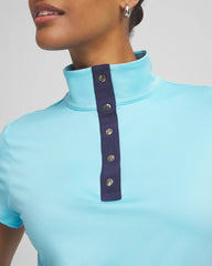 Chico's Collections Zenergy® UPF Mockneck Short-Sleeve Top