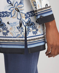 Chico's Collections Travelers™ Collection Paisley Mesh Shirt Jacket