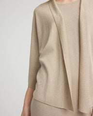 Chico's Collections Travelers™ Collection Metallic Knit Cardigan