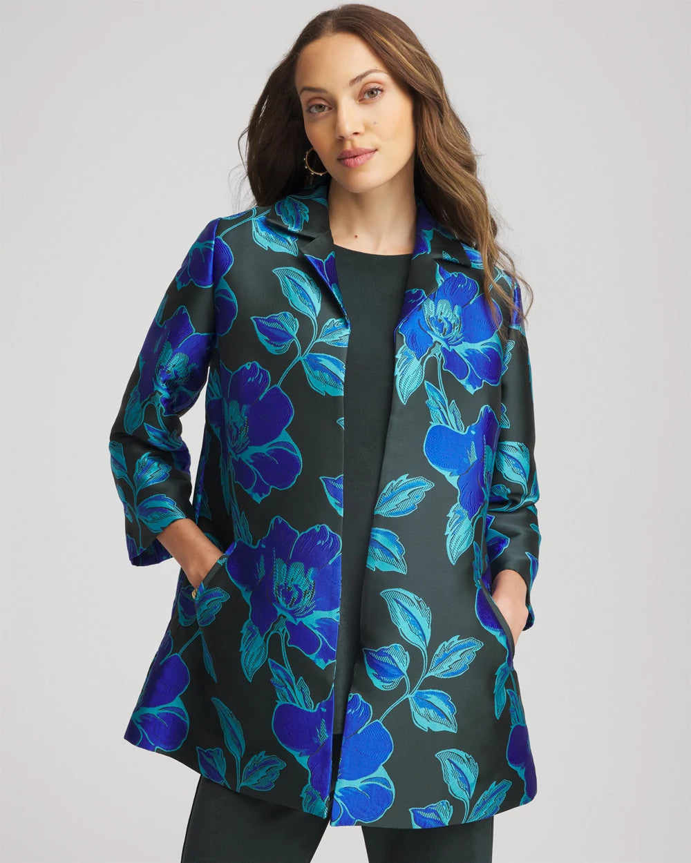 Chico's Collections Travelers™ Collection Jacquard Jacket