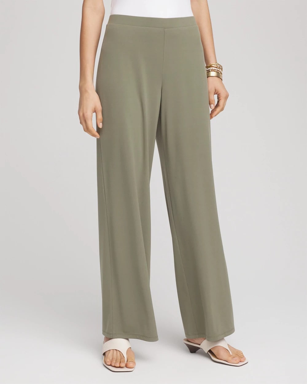 Chico's Collections Travelers™ Knit Wide-Leg Pants