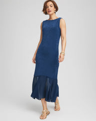 Chico's Collections Travelers™ Petite Chiffon Hem Dress