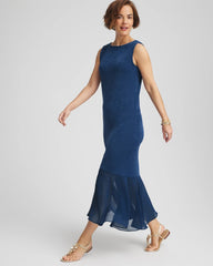 Chico's Collections Travelers™ Petite Chiffon Hem Dress
