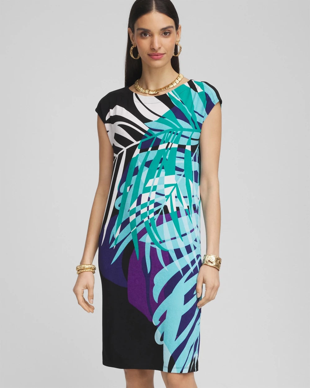 Chico's Collections Travelers™ Tropical Nights Column Dress