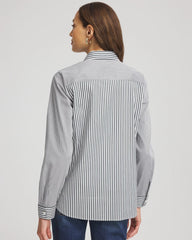 Chico's Collections No Iron™ Colorblock Striped Shirt
