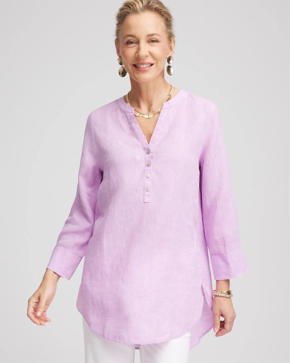 Chico's Collections No Iron™ Linen Tunic