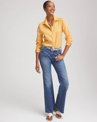 Chico's Collections No Iron™ Stretch-Sateen Shirt