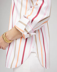 Chico's Collections No Iron™ Striped Stretch-Sateen Shirt