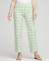Chico's Collections Brigitte™ Wide Leg Plaid Cropped Pants