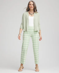 Chico's Collections Brigitte™ Wide Leg Plaid Cropped Pants