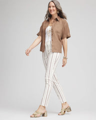 Chico's Collections Brigitte™ Striped Ankle Pants