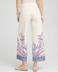 Chico's Collections Brigitte™ Paisley Wide-Leg Cropped Pants