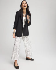 Chico's Collections Brigitte™ Floral Embroidered Wide-Leg Cropped Pants