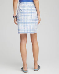 Chico's Collections Brigitte™ Plaid Slub Skort
