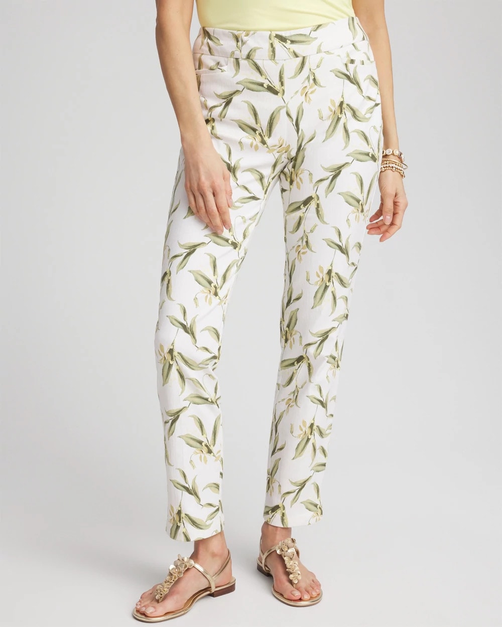 Chico's Collections Brigitte™ Slub Slim Ankle Pants