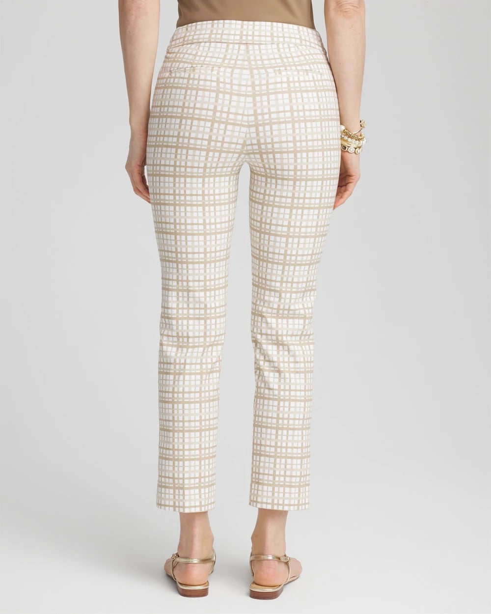 Chico's Collections Brigitte™ Plaid Cropped Pants