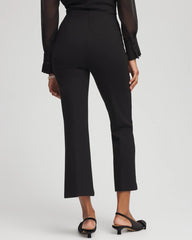 Chico's Collections Juliet Feathered Flared Cropped Pants