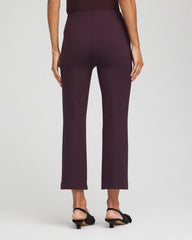Chico's Collections Juliet Feathered Flared Cropped Pants