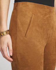 Chico's Collections Faux Suede Juliet Slim Ankle Pants
