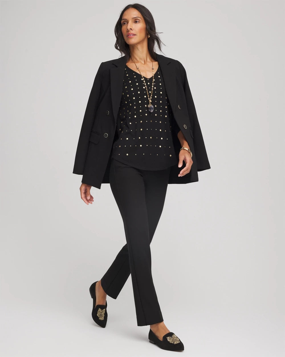 Chico's Collections Lightweight Juliet Straight Ankle Pants