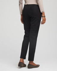 Chico's Collections Faux Suede Juliet Slim Ankle Pants