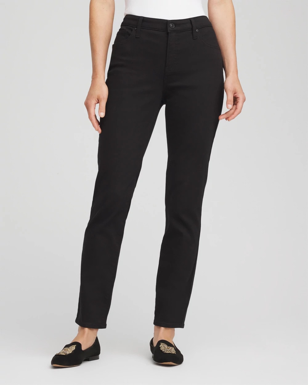 Chico's Collections Girlfriend Slim Ankle Jeans