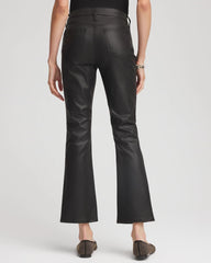 Chico's Collections Coated Girlfriend Cropped Flared Jeans