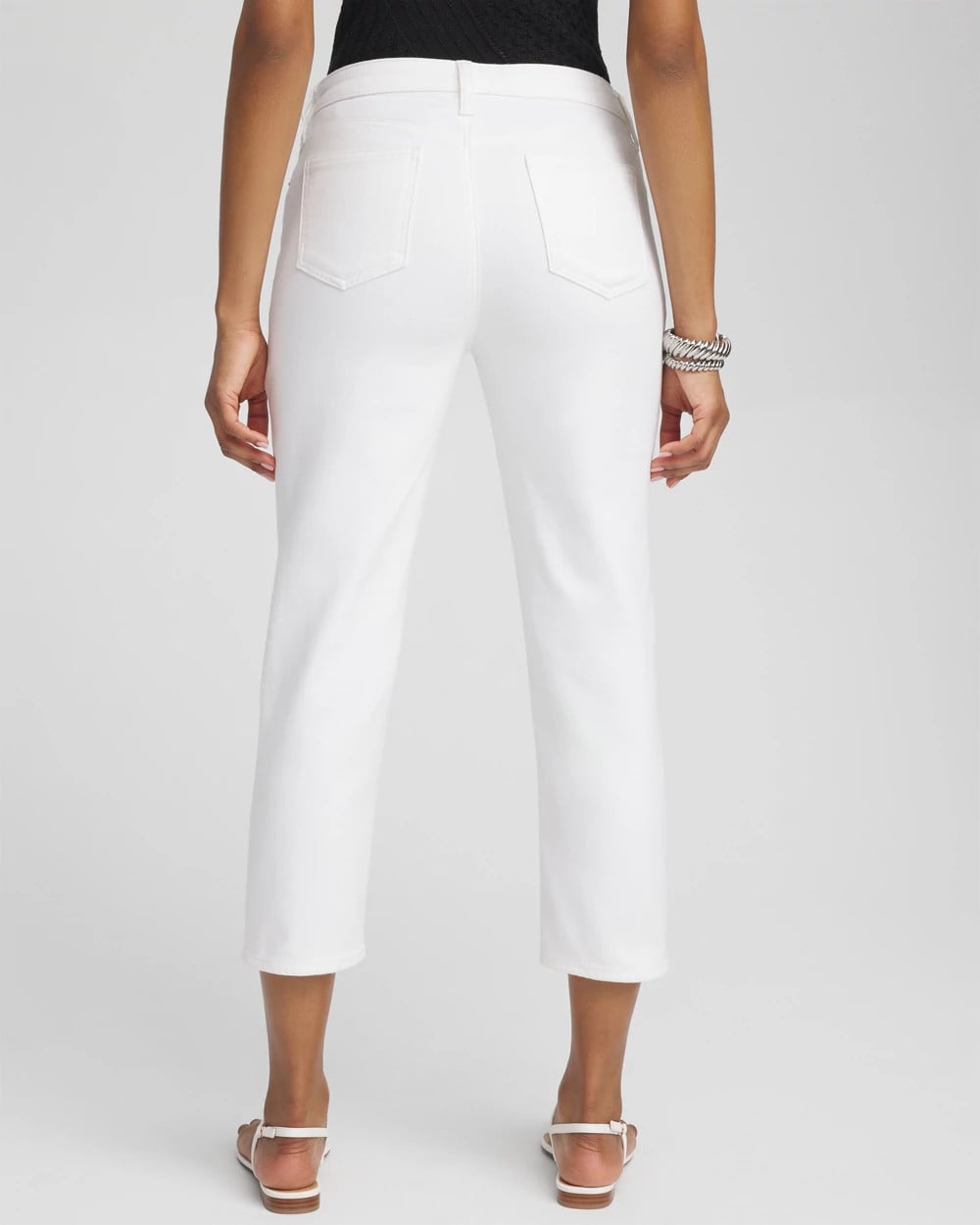 Chico's Collections No Stain Girlfriend Cropped Jeans