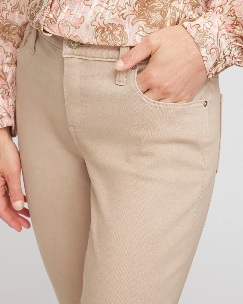 Chico's Collections Girlfriend Slim Full-Length Jeans