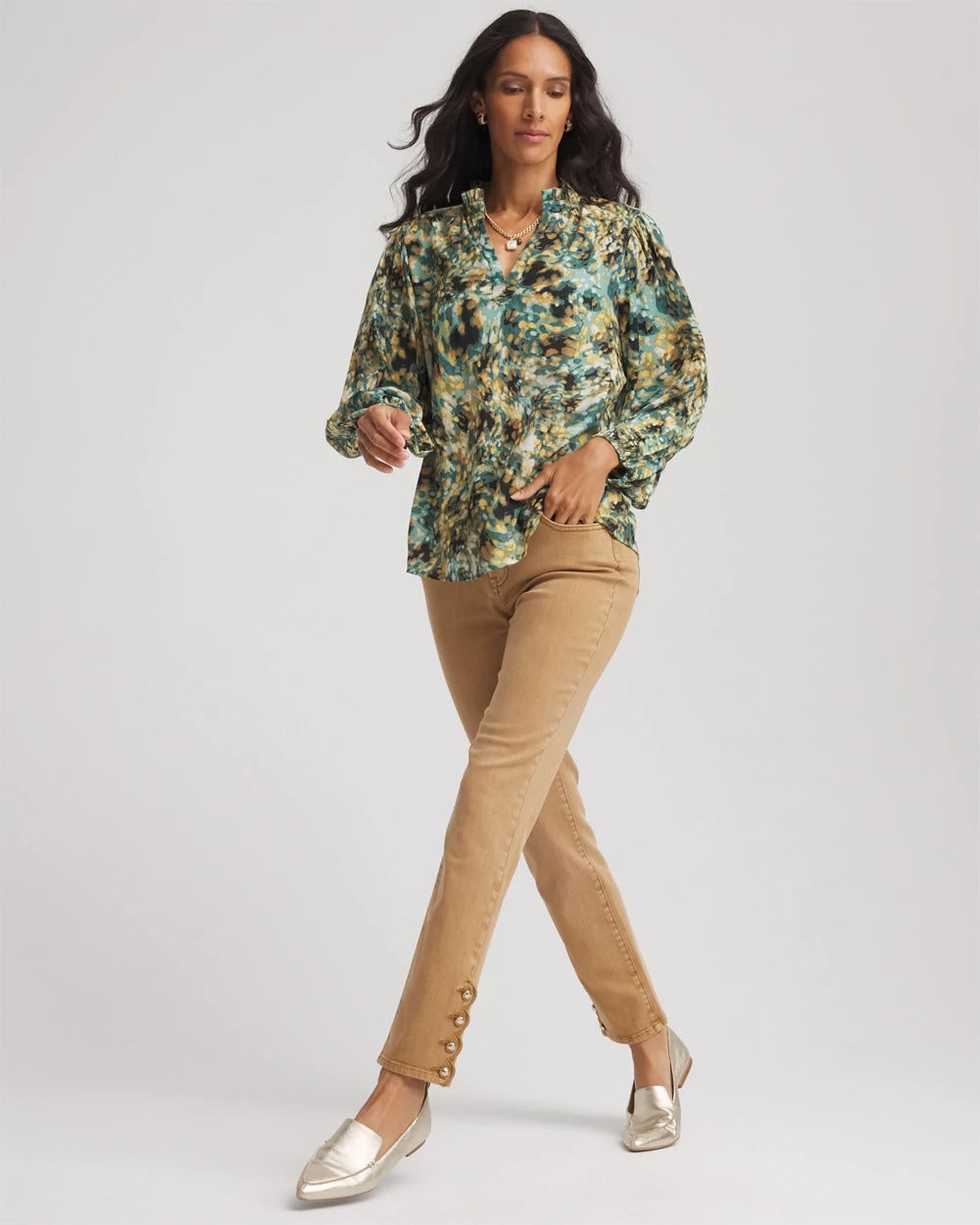 Chico's Collections Girlfriend Slim Ankle Jeans