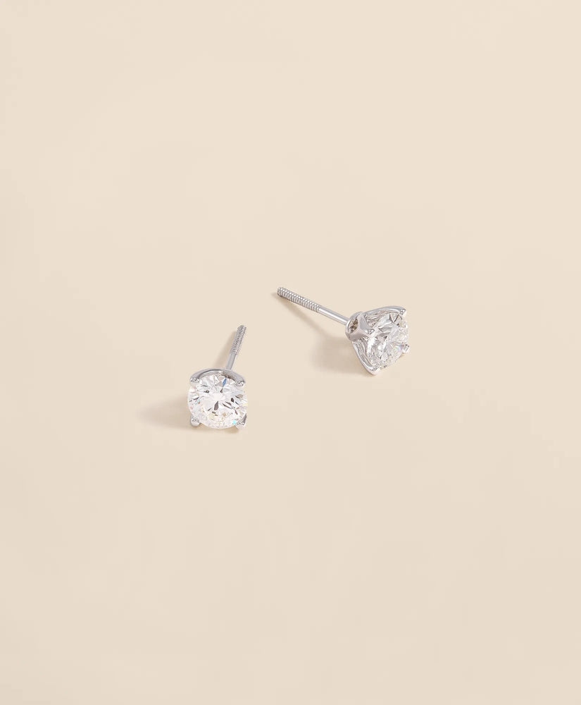 1 CT. Lab-Grown Diamond 14k Gold Stud Earrings
