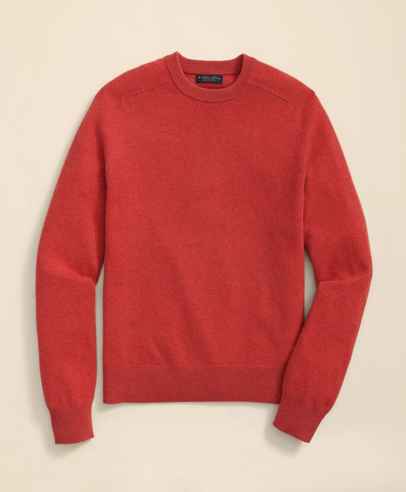 3-Ply Cashmere Crewneck Saddle Shoulder Sweater