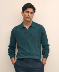 3-Ply Cashmere Jonny Collar Polo Sweater