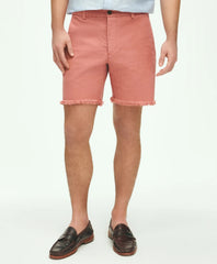 7" Cotton Canvas Cut-Off Shorts