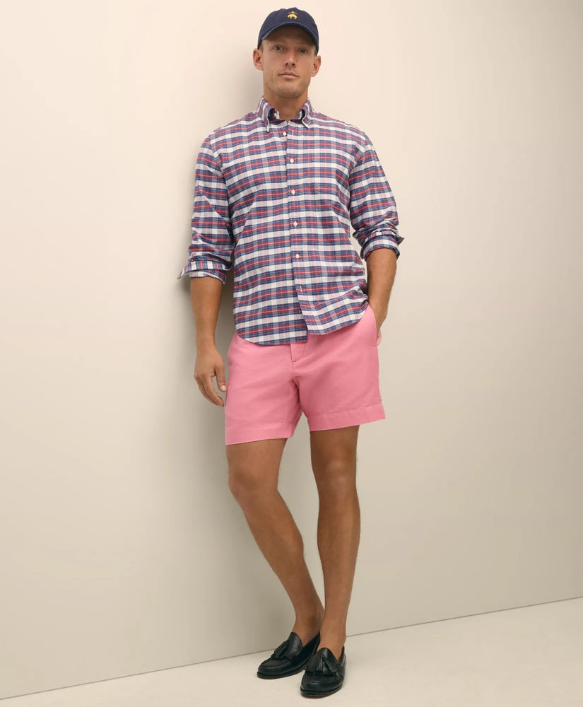7" Linen Cotton Shorts