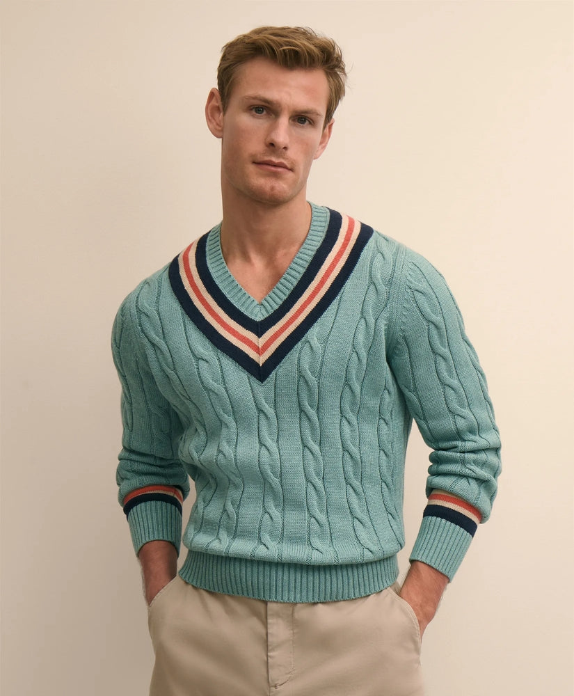 Archive Tennis Sweater in Supima