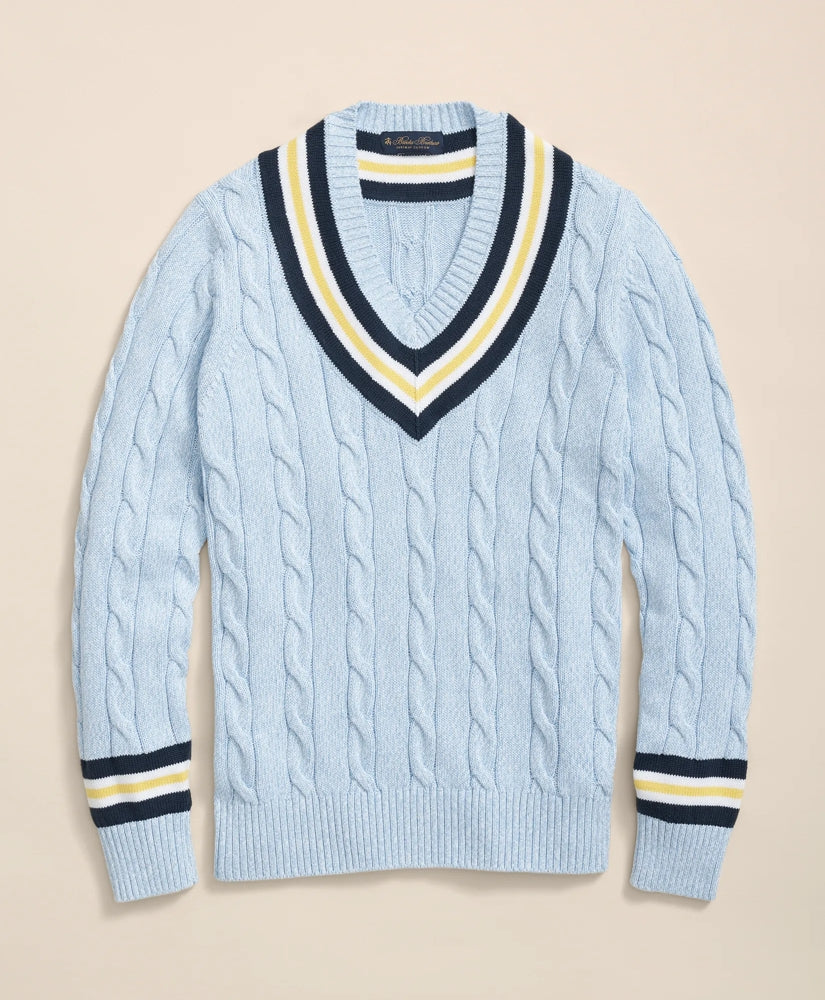 Archive Tennis Sweater in Supima