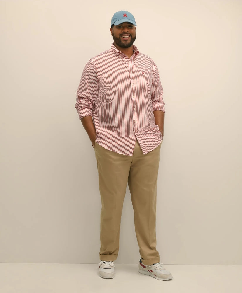 Big & Tall Friday Shirt, Poplin Bengal Stripe