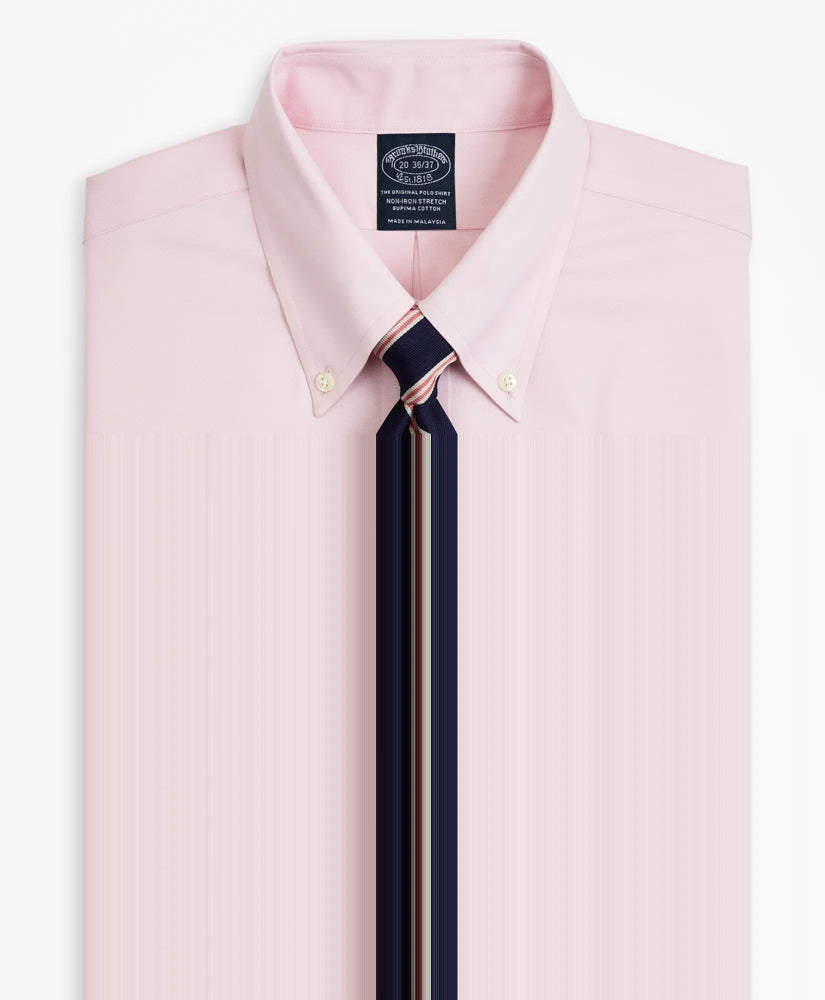 Big & Tall Stretch Dress Shirt, Non-Iron Pinpoint Button-Down Collar