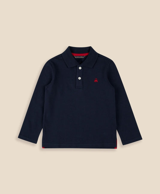 Boys Cotton-Blend Pique Polo Shirt