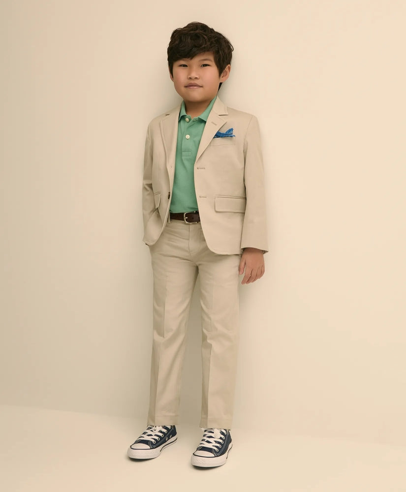 Boys Junior Stretch Cotton Suit Pants