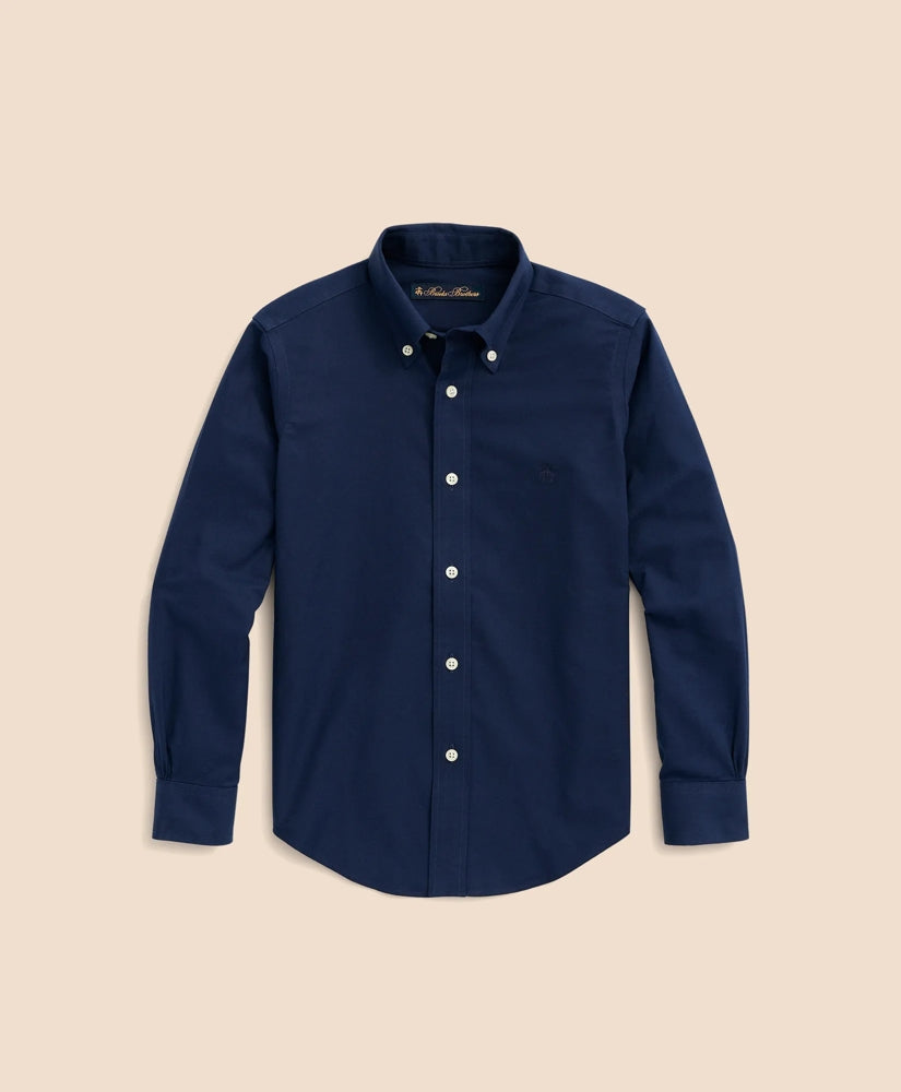 Boys Non-Iron Stretch Cotton Oxford Sport Shirt