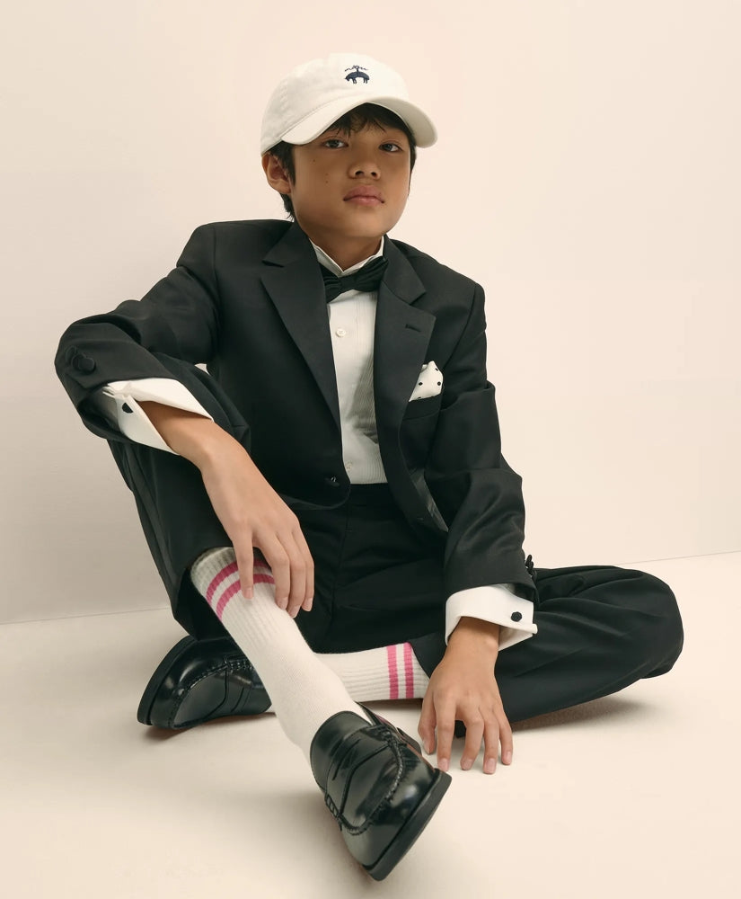 Boys Prep Stretch Wool Tuxedo Pants