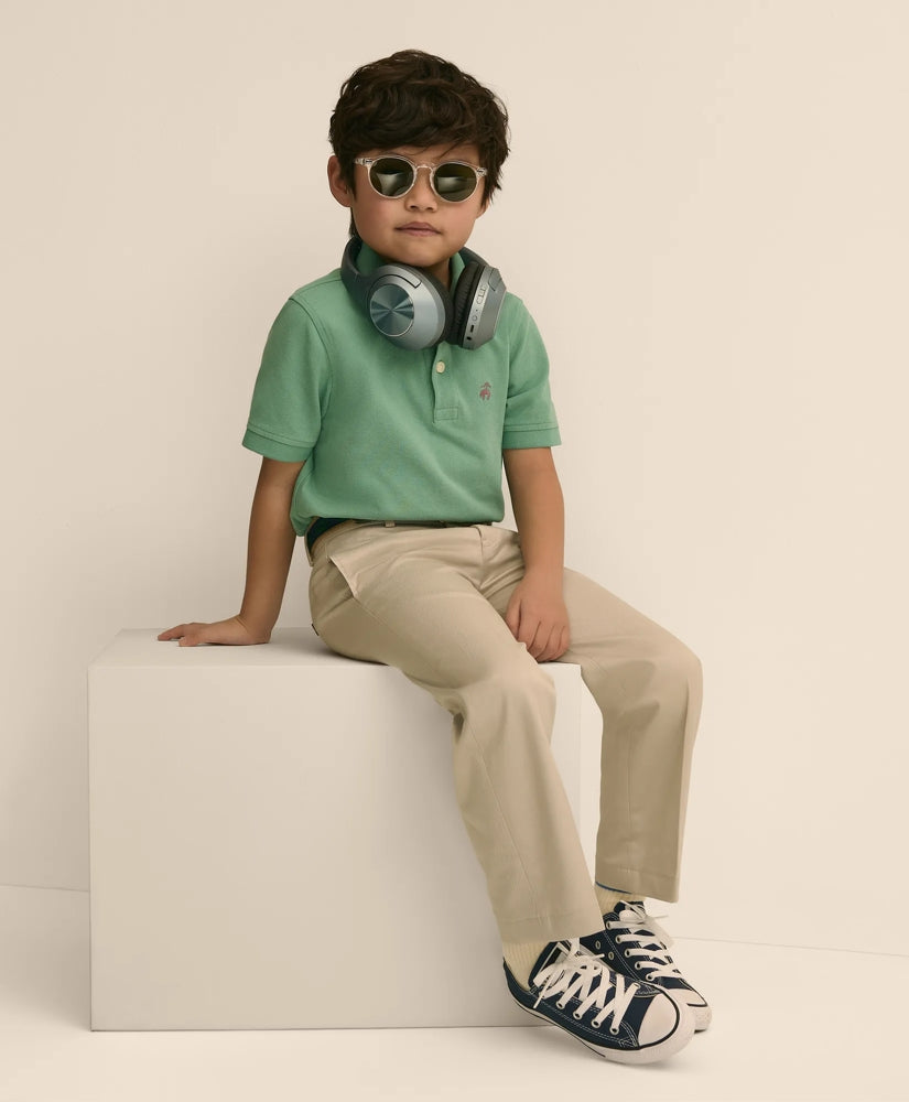 Boys Short-Sleeve Pique Polo