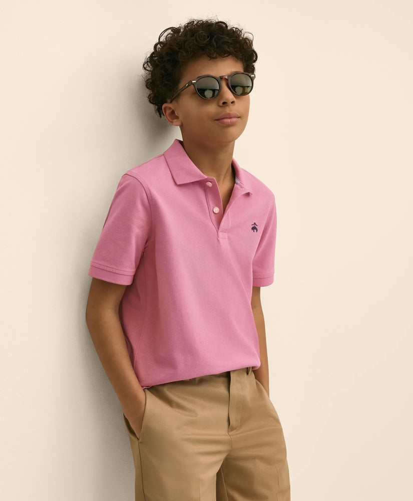 Boys Short-Sleeve Pique Polo