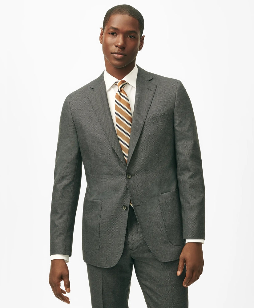 Brooks Brothers Explorer Collection Classic Fit Wool Nailhead Suit Jacket