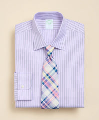 Brooks Brothers Explorer Collection Non-Iron Twill Ainsley Collar, Pinstripe Dress Shirt