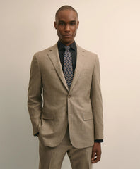 Brooks Brothers Explorer Collection Slim Fit Wool Stripe Suit Jacket