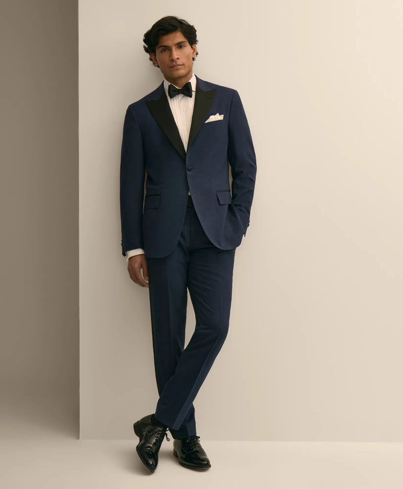 Brooks Brothers Explorer Collection Slim Fit Wool Tuxedo Pants