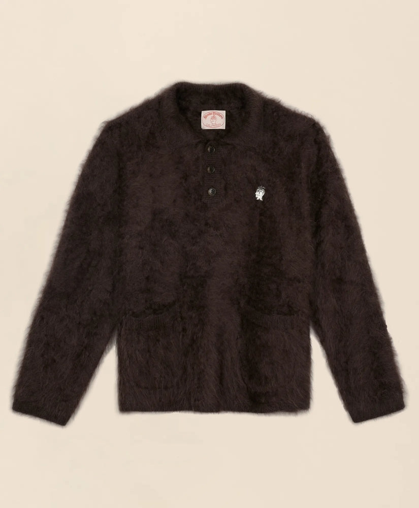 Brooks Brothers x Brain Dead Brushed Cashmere Embroidered Emblem Polo Sweater